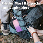 OLDLEY Insulated Water Bottle 20oz Water Bottles with Straw, Stainless Steel Water Bottle with 3 Lids, Double Wall Vacuum Bottles for Adult Kids, Sports Bottles for School Travel, Ombre Pink-Purple