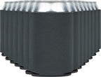 Blank Beer Can Cooler Sleeves (110-Pack) Soft Insulated Beer Can Coolies - HTV Friendly Blank Koolies in Bulk for Beer Cans & Bottles - Coolie Blanks for Vinyl Projects & Wedding Favors (Charcoal)