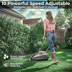 Portable Waist Fan, 20000mAh Battery Operated, Clip On Belt & Rechargeable, 10 Speeds 16000RPM Strong Airflow, Max 40H Working Time, Personal Shirt Fan for Outdoor Jobsite Camping Travel