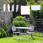 2 Pieces Travel Clothesline Portable Retractable Clothesline with Hooks and Suction Cups Camping Accessories Cruise Essentials for Outdoor and Indoor Use (Black)