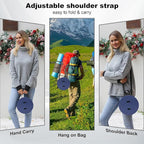 ALEVMOOM Upgraded Collapsible Stool with Thickened Cushion 18.1",600Lbs Max Weight Wider & Taller Pop Up Stool, Heavy Duty Portable Retractable Folding Chair or Travel Foot Rest for Camping & Outdoors