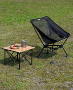 iClimb Ultralight Compact Camping Folding Table with Carry Bag (Reinforced Blue - S)