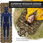 POWERLIX Camping Sleeping Pad - Ultralight Inflatable Camping Mattress Sleeping Mat for Backpacking, Hiking, Compact Lightweight Sleeping Pad for Camping, Inflation Bag/Repair Kit Included