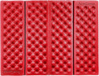 AceCamp 3940 Portable Lightweight Mini Waterproof Folding Mat, Foam Sitting Pad for Outdoor Activities, Foldable Kneeling and Seat Cushion for Comfort, Red