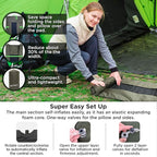 IFORREST Camping Pad with Armrest & Pillow - Self-InflatingAir Mattress, Rollover Protection, Ultra-Comfortable Mat, Lightweight for Tent, Cot, Backpacking(L/XL)