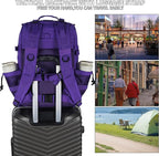 Sparklekle Military Tactical Backpack 45L 3 Day Assault Pack Waterproof Molle Hiking Rucksack for Men&Women (Purple)