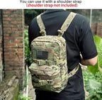 Tactical Mini Molle Hydration Pack,Molle Hydration Carrier with US Flag Water Resistant,Hydropack for Tactical Vest Backpack