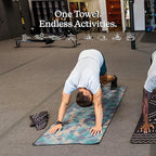 Nomadix Original Towel - Perfect for Beach, Pool, Travel, Camping, Yoga - Made with Recycled Materials - Super Absorbent - Sand Resistant - Camo Green - 72.5" x 30"