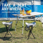 Portal Tall Folding Tripod Stool for Outdoor Camping Walking Hunting Hiking Fishing Travel, Support 225 lbs