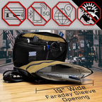Xtreme Sight Line ~ FLEX Faraday Bag/Small LITE Faraday Bag Combo ~ Tracking/Hacking Defense ~ Coyote Brown