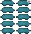 10 Pack Sleep Mask,Silk Eye Mask,for Night Sleeping,Office, Travel,Party Games,Suitablefor Men/Women (Blackish Green)