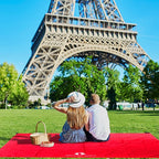 Red Suricata Sand Free Beach Mat – Large Sandproof Beach Blanket, Sandless, Waterproof – Fits and Matches Beach Canopy - Oversized Sand Proof Beach Mats for Outdoor, Picnic, Camping (Large, Red)