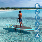 FunWater Inflatable Stand Up Paddle Board with Premium SUP Paddleboard Accessories, Anti-Slip EVA Deck, 11'/10'6'' Paddle Boards for Adults & Youth of All Skill Levels