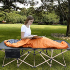 REDCAMP Oversized Camping Cots for Adults 500lbs, 33.5'' Extra Wide Tall Sleeping Cots Heavy Duty, XL Cots Portable for Outdoor Indoor Office, Dark Grey