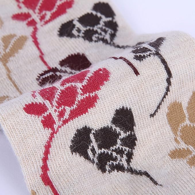 EnerWear 4 Pack Women's Merino Wool Outdoor Hiking Trail Crew Sock