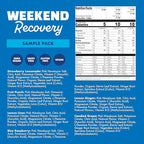 Waterboy Weekend Recovery Sample Pack | 3,200mg Electrolyte Powder Packets | Ginger + L-Theanine + Vitamins | No Sugar, All Natural, Gluten Free | 12 Drink Stick Mixes (Sample Pack)
