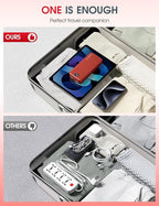 Portable Power Bank, 20000mAh 22.5W USB C Fast Charging Power Bank with Built-in Cable & Wall Plug, External Battery Pack with LED Display, Travel Essential Phone Charger for iPhone, iPad, Samsung Red