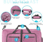 Vomgomfom Travel Duffle Bag for Men,65L 85L 115L Foldable Travel Duffel Bag with Shoes Compartment Overnight Bag for Men Women