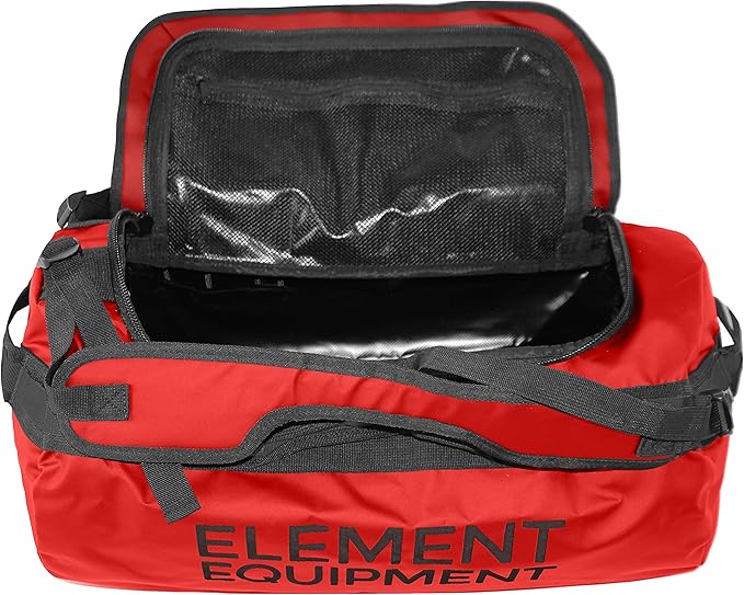 Element Equipment Trailhead Duffel Bag Shoulder Straps Waterproof Red Large