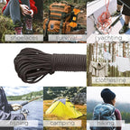 TECEUM 5/32" Paracord Rope 1000 – 1000ft / 200ft / 100ft / 50ft – Tactical Parachute Cord 4mm – 45+ Colors – Nylon String for Survival & Camping Gear – Stripe Cord for Survival – Utility Rope