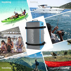 70L Waterproof Duffel Bag Travel Dry Bag, Large Capacity, Adjustable Thickened Straps and Handles, Zip Closure, Air Valve, Keep Equipment Safe, Suitable for Boating Rafting Motorcycle Kayaking