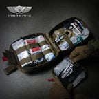 Everlit [5 Pack] Z-Folded Compressed Sterile Gauze 4.5" x 4.1 Yards, 6-Ply White Cotton, Essential First Aid and Stop The Bleed Kit Supply for Home, Medical, and Tactical Emergency Use (5)