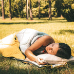 Stuffable Camping Pillow Sack (Small, Yellow) - 10 x 14 - Camping Essentials for Hiking, Backpacking and Travel Essentials - Sold Unstuffed Bring Your Own Stuffing