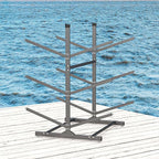 Kayak Storage Rack, Heavy-Duty Metal Kayak Storage Rack Adjustable Freestanding Kayak Stand, Canoe and Paddleboard Kayak Rack for Indoor & Outdoor Use