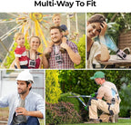 AMACOOL Portable Waist Fan Clip On, MAX 40H Work Time, 10000mAh Rechargeable Wearable Shirt Fan with Light, 16000RPM Powerful 5 Speed Belt Fans Personal Cooling Fans for Outdoor Jobsite Camping Travel