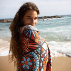 Elite Trend Microfiber Beach Towel Waffle for Adults with Bag - Extra Large 78x35 inch Lightweight Sand Free Quick Dry Towel for Travel, Swimming, Yoga, Camping (Ojoy)