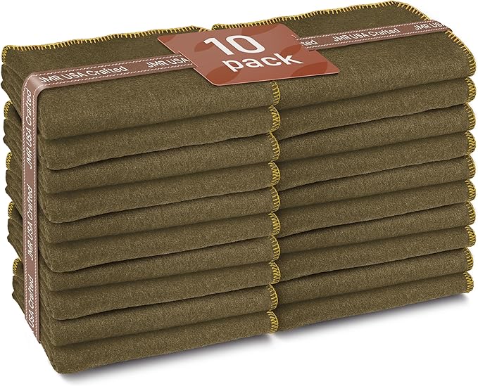 Wool Camping Blanket – 70% Wool Heavy-Duty Military Style Throw, Warm & Washable, Fire Retardant Cover for Emergency, Survival & Outdoor Use – Perfect for Camping, Car, Home & Hiking, Olive 62x84