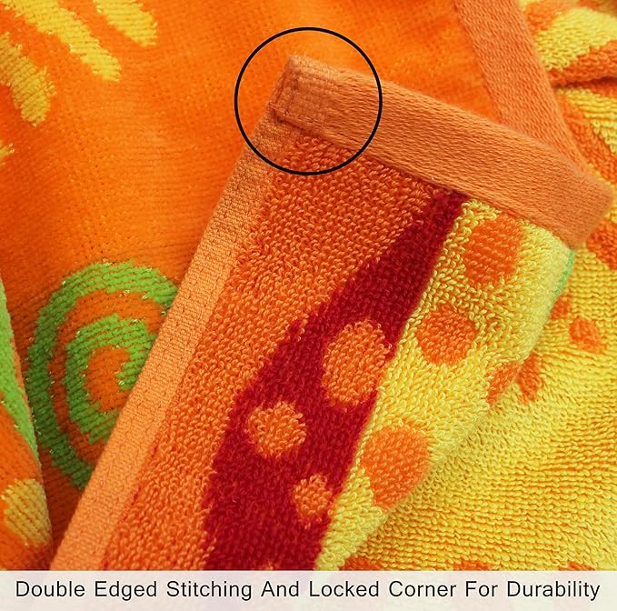 COTTON CRAFT Hooded Beach Towel - Oversized XXL 35x84 Towel with Hood for Adults - The Big Kahuna 7 Foot Extra Large Beach Blanket Towel - Big & Tall Soft 100% Cotton Velour - Sunshine Orange Yellow