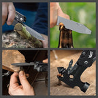 RUSH DEER 16-in-1 Multitool, Gifts for Dad, Hammer Multi tool, Utility Knife Multitools for Men, Survival Gear and Supplies, Christmas Gift for Boy Husbands