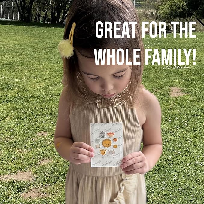 Quitch Mosquito Bite Relief Safari Animal Patches, Bug Bite Anti Itch Cream Alternative for Kids and Baby, Insect Bite Relief, After Bite Relief, Travel Essential for Summer Camp, Cruise and Outdoors