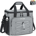 RealCool Soft Cooler Bag 35/45Can, Collapsible Cooler Insulated Leak Proof, Large Lunch Box for Men Women, Soft-Sided Cooler for Picnic, Grocery, Beach, Camping, Travel