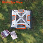 3/4 Person/6 Person Camping Tent Fast Cabin Tent with Instant Setup Tent, Weatherproof Tent Easy Quick Set Up & Pop Up in 60 Seconds with Rainfly Backpack for Family Camping,Upgraded Ventilation