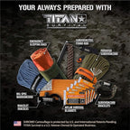 TITAN Survival - Mylar Survival Blankets 5 Pack - 90% Heat Retention & Waterproof Design - Emergency Blanket Cold Weather Protection & Survival Kits - Durable Space Blanket for Outdoor Use