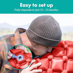 Ultralight Sleeping Mat - Inflatable & Compact Camping Air Mattress for Backpacking, Hiking