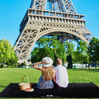 Red Suricata Sand Free Beach Mat – Large Sandproof Beach Blanket, Sandless, Waterproof – Fits and Matches Beach Canopy - Oversized Sand Proof Beach Mats for Outdoor, Picnic, Camping (Medium, Black)