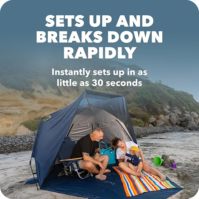 Sport-Brella Suncave UPF 50+ Sun and Rain Canopy for Camping, Beach and Sports Events