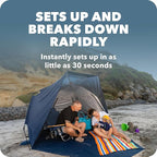 Sport-Brella Suncave UPF 50+ Sun and Rain Canopy for Camping, Beach and Sports Events