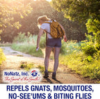 No Natz Botanical Bug Repellant, Effective for Gnat, Mosquito, and Biting Flies, Hand-Crafted and DEET-Free, Non-Greasy Formula, Made in The USA, 4 Ounce Spray Bottle, 2-Pack
