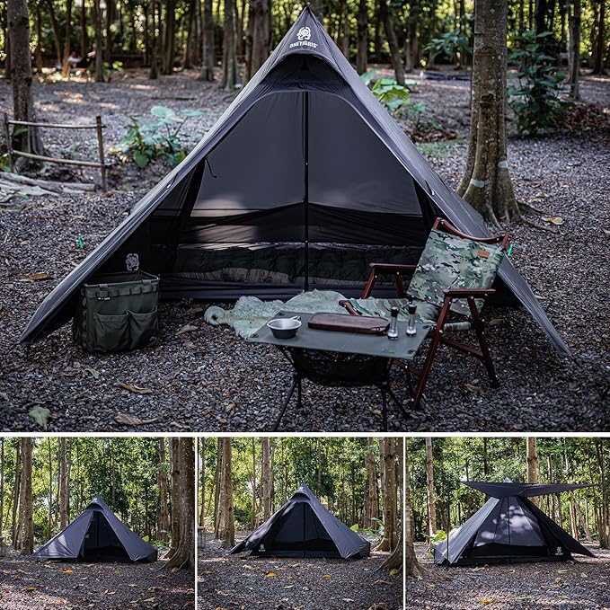 OneTigris Tetra Ultralight Tent, Upgraded, 1-2 Person, Waterproof, 3 Season, Ideal for Camping Hiking Trekking Backpacking Bushcraft