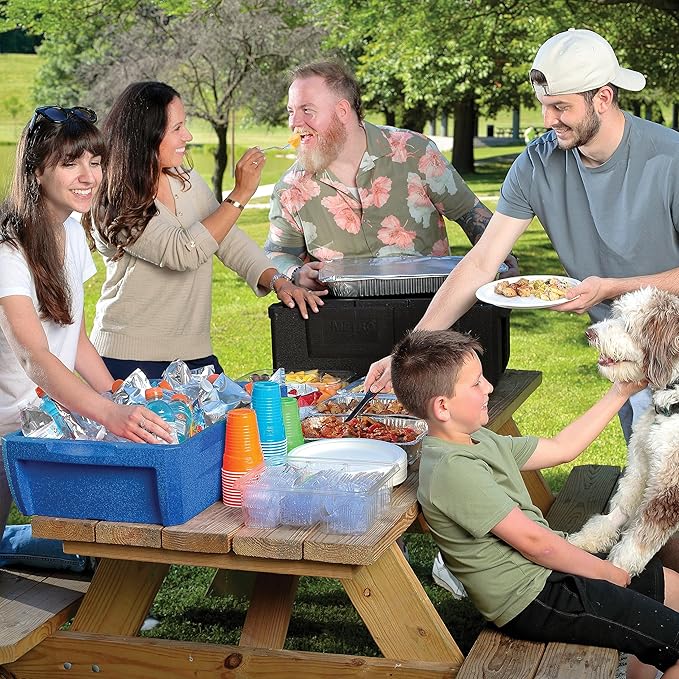 Metro Mightylite ML180XL Top Load Insulated Food Carrier - Professional-Grade Multipurpose Pan Carrier, Insulated Cooler and Food Warmer with Extra Capacity Lid - 45 qt or 5 Pan Capacity