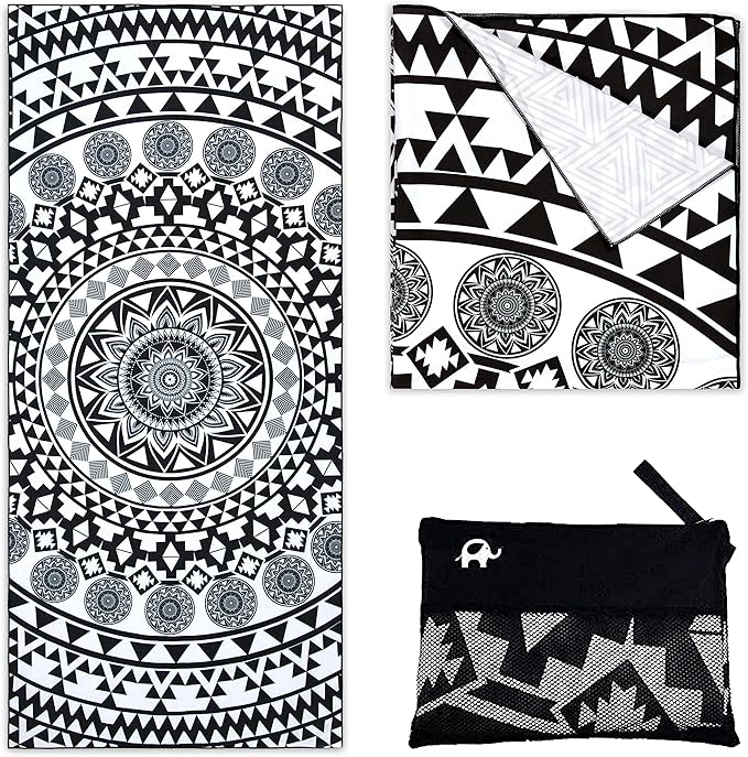 Elite Trend Microfiber Beach Towel - Extra Large 78x35 Inch Sand Free Quick Dry for Travel, Swimming, Pool, Yoga, Hiking, Camping – Lightweight Fast Drying Microfiber Towel Compact for Adults