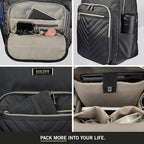 Kenneth Cole REACTION Women's Chelsea Chevron 15" Laptop and Tablet Backpack, Olive