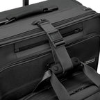 Briggs & Riley Compact 19" Carry-On Expandable Spinner - Carry On Luggage for Travel, Suitcases with Wheels, Softside Rolling Bag for Men & Women, Garment Panels - Baseline Collection, Black