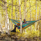Grand Trunk Double Deluxe Parachute Nylon Hammock - 500lb Capacity Camping Hammock, 10.5x6.5ft, Lightweight & Durable (Cabo)