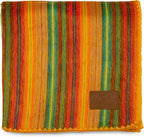 QISU Alpaca Wool Blanket Throw | Large, Beautiful, Warm, Variegated | 85 x 65 inches | Ultra-Soft, Hypoallergenic and Breathable | Non-Itchy or Scratchy Fabric (Yellow Variegated)