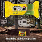 Fire Starter for Indoor and Outdoor Use - Quick Ignition Logs for BBQ, Fireplace, Fire Pit and Campfires (24 Pack) -Starters for Campfires